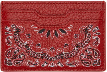 Peňaženka AMIRI Red Bandana Card Holder Červená | AMACCO1007, 1