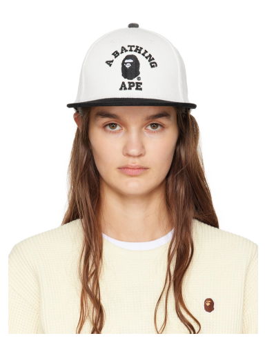 Šiltovka BAPE Corduroy College Cap Biela | 001CPJ801008M