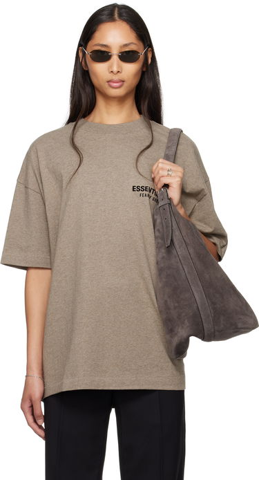 Tričko Fear of God Fear of God ESSENTIALS Classic Short Sleeve T-Shirt Hnedá | 125AS254191F, 0