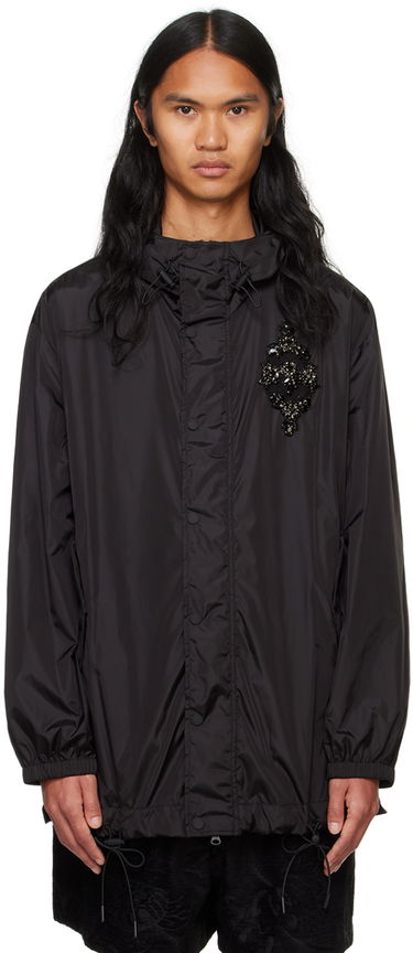 Vetrovka Simone Rocha Simone Rocha Embellished Button Placket Parka Čierna | 6105B 1067, 0