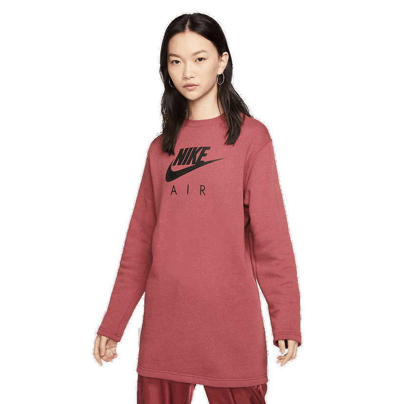 Šaty Nike Air Crew Fleece Dress Červená | BV5134-661