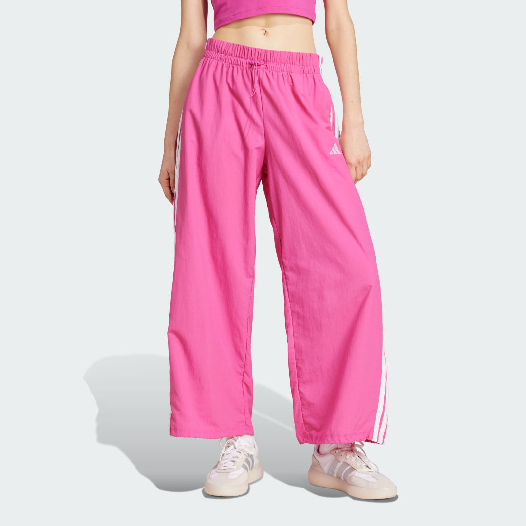 Tepláky adidas Performance Essentials 3-Stripes Woven Parachute Pants Ružová | JC8167, 0