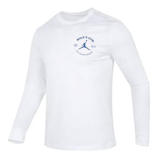 Tričko Jordan Jordan Men's Sports Graphic Crewneck Long Sleeve T-Shirt Biela | DV1473-100
