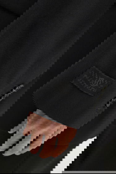 Bunda Maison Margiela MM6 Maison Margiela Oversized Wool Blazer Čierna | SH0BN0011, 3