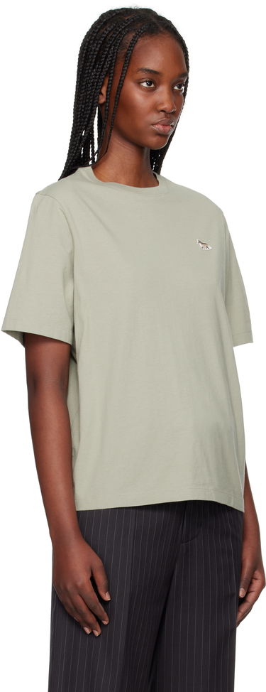 Tričko MAISON KITSUNÉ Maison Kitsuné Baby Fox Patch Comfort T-Shirt Zelené | OW00107KJ0008, 1