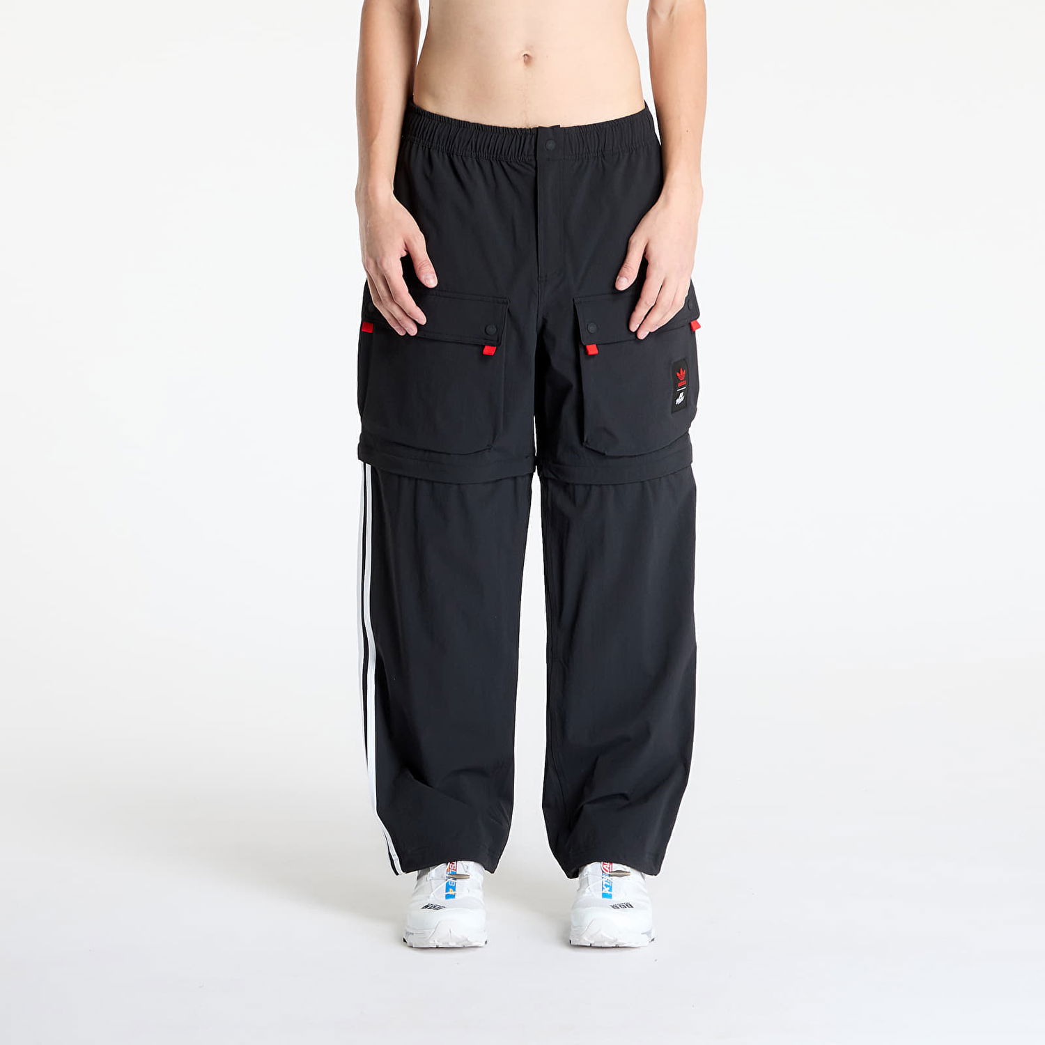 Cargo nohavice adidas Originals 100 Thieves Zip Pants Čierna | JM3260, 0