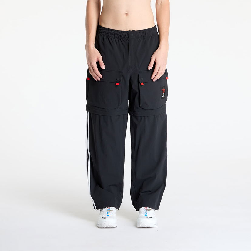 Cargo nohavice adidas Originals 100 Thieves Zip Pants Čierna | JM3260