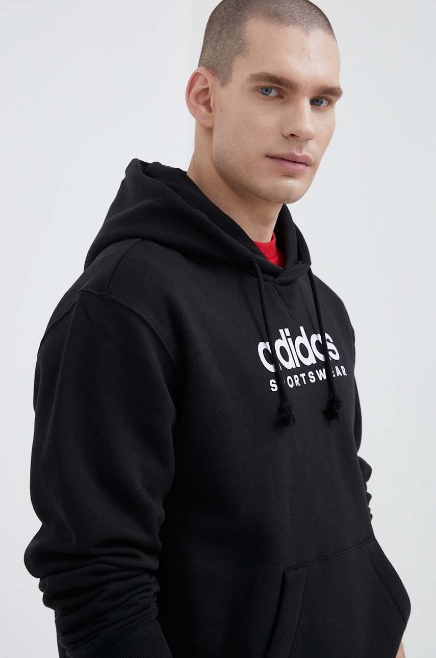 Mikina adidas Originals ALL SZN Graphic Fleece Hoodie Čierna | IC9771, 0