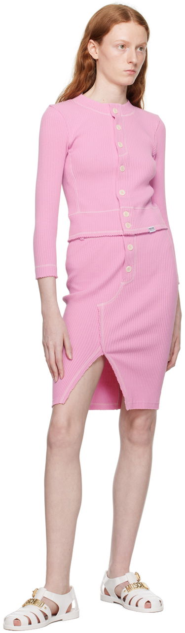 Sukňa Moschino Moschino Jeans Vented Midi Skirt Ružová | 0112 8266, 3