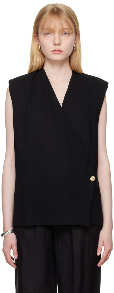 Vesta Anine Bing Wrap Sleeveless Top Čierna | A-07-4835-BLK26, 0