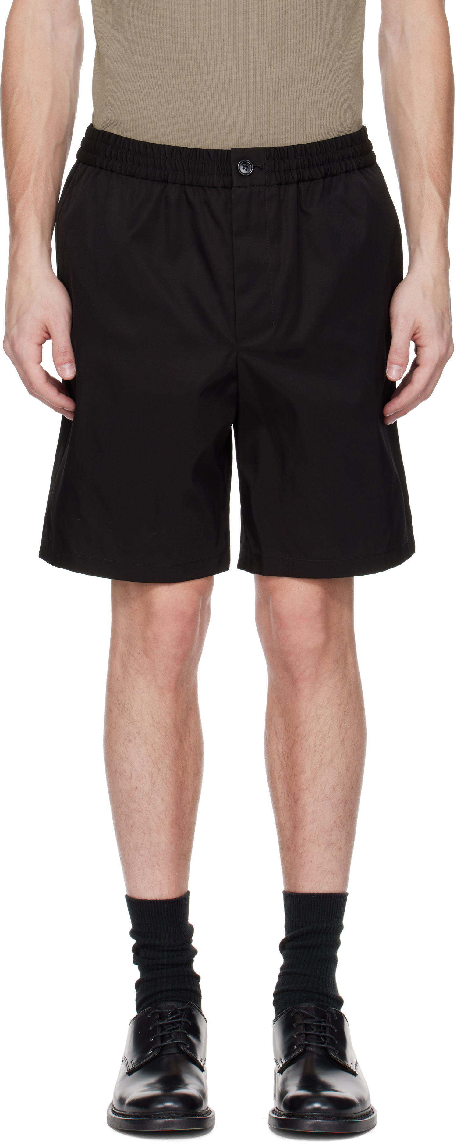 Šortky AMI AMI Paris Twill Shorts Čierna | HSO304.PA0007, 0