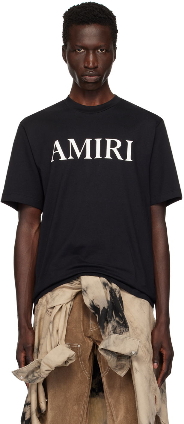 Tričko AMIRI Black Bonded-Logo T-Shirt Čierna | AMJYTE1073