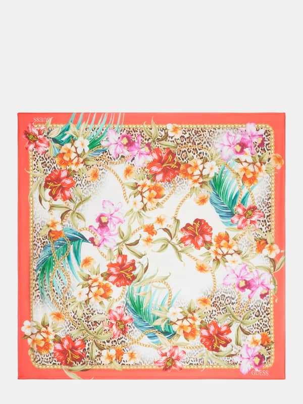 Floral Print Foulard