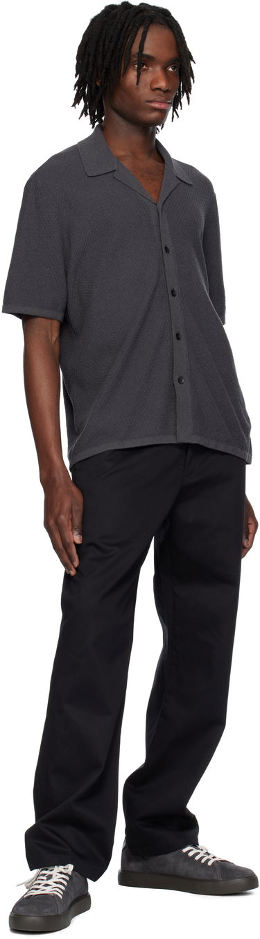 Košeľa rag & bone Rag & Bone Avery Zig-Zag Polo Šedá | MBS25S036YF36, 3