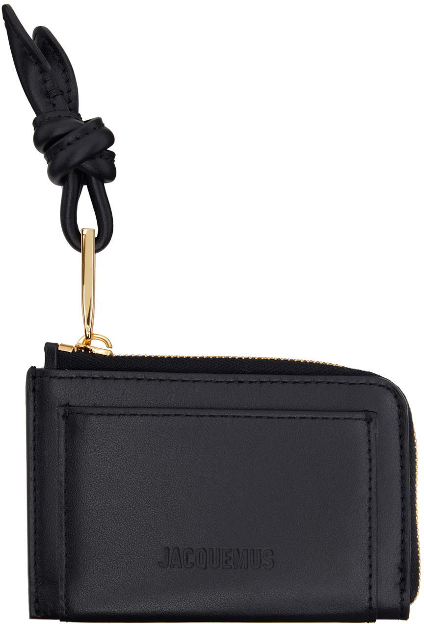Peňaženka Jacquemus Les Sculptures 'Le porte-cartes Tourni' Card Holder Čierna | 24E241SL130-3060, 0
