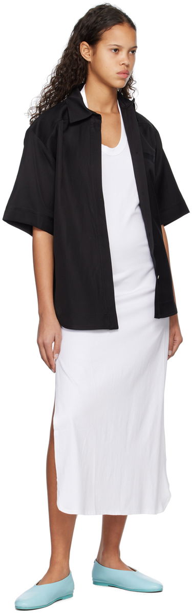 Košeľa Loulou de Saison Loulou de Saison Moheli Short Sleeve Shirt Čierna | MOHELI, 3
