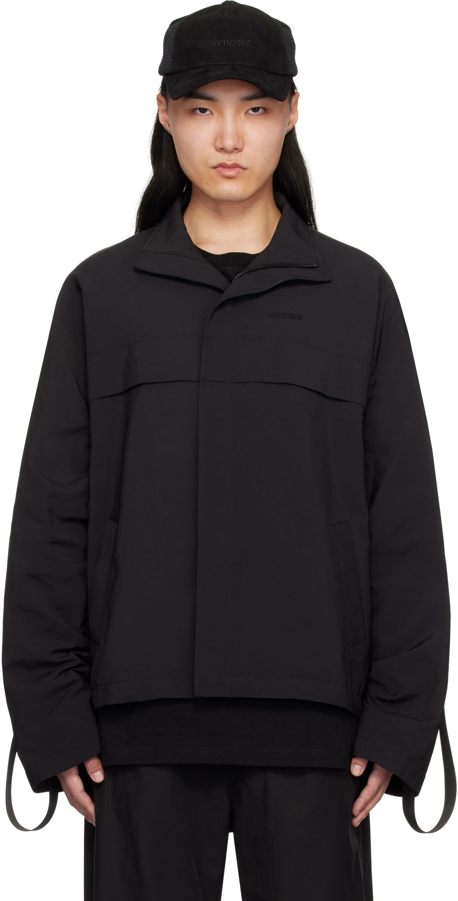 Vetrovka We11done We11done Strapped Windbreaker Jacket Čierna | WD-JP0-25-004-M-BK, 0