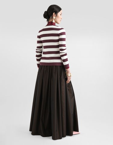 Sukňa Dolce & Gabbana Long Circle Taffeta Skirt Hnedá | F4C2UTHUMJDS8152, 2
