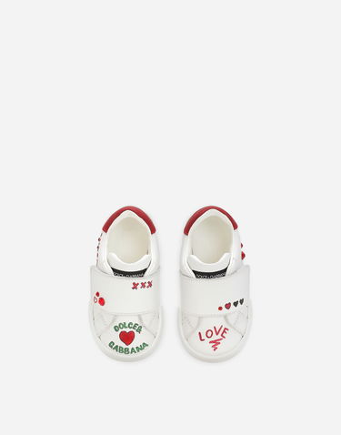 Tenisky a topánky Dolce & Gabbana Portofino Printed Calfskin First Steps (19-26) Biela | DN0143AI701HWF57, 3