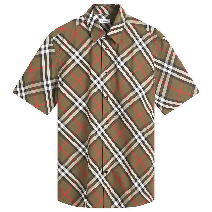 Košeľa Burberry Short Sleeve Check Shirt Hnedá | 8095324-C1205