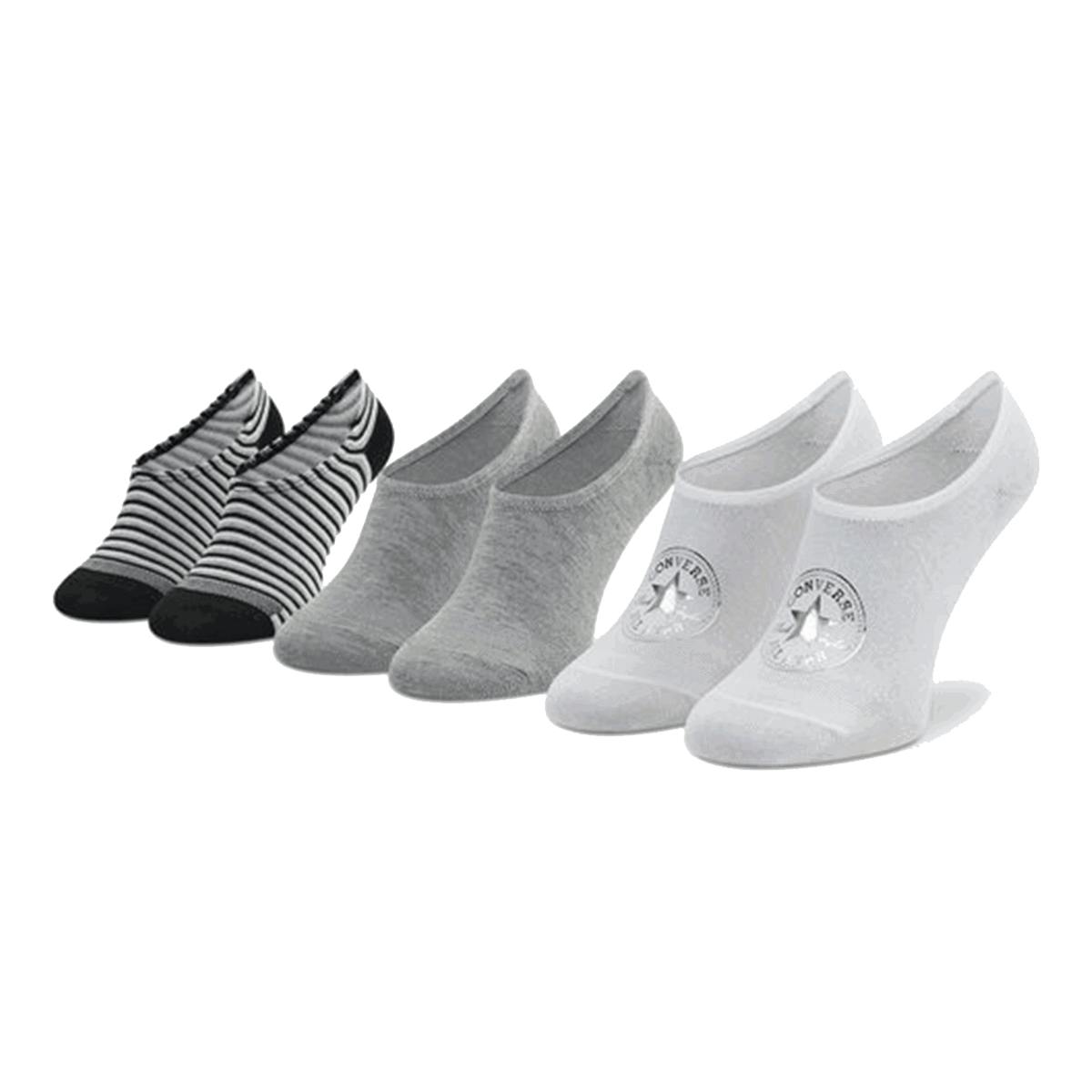 Ponožky Converse Mixed Pattern No-Show Socks 3-Pack Rôznofarebný | E1167U-3001, 0