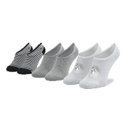 Mixed Pattern No-Show Socks 3-Pack