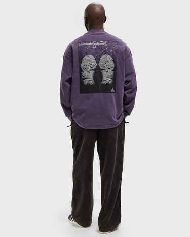 Mikina adidas Performance Long Sleeve EQT Graphic Sweatshirt Fialová | JX1470, 2