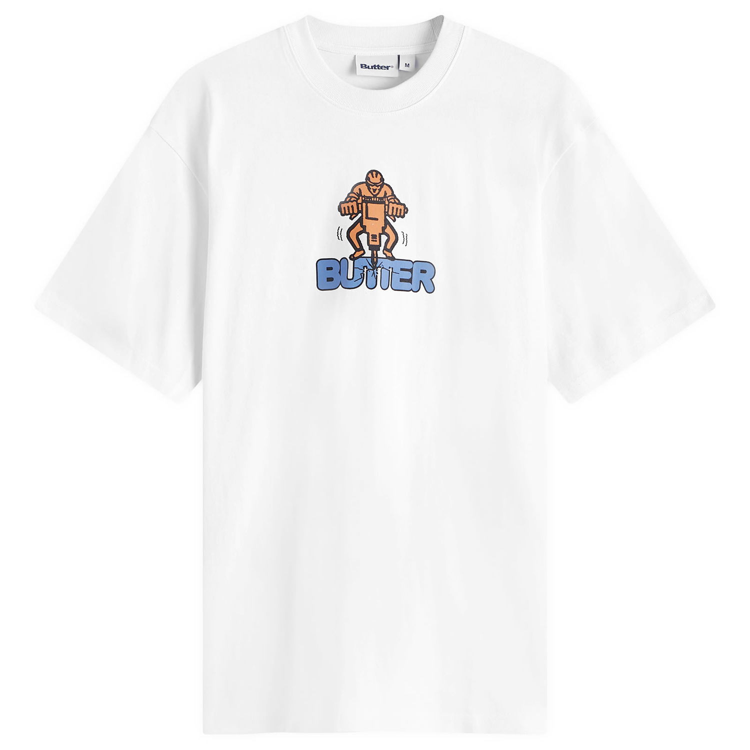 Tričko Butter Goods Jack Hammer T-Shirt Biela | BGQ224D20501, 0