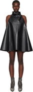 Marni A-Line Faux-Leather Minidress
