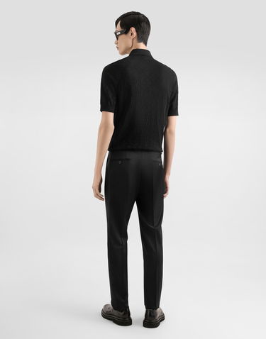 Polo tričko Dolce & Gabbana Dolce & Gabbana Silk Polo Shirt with Logo Čierna | GXZ79TJBSM4N0000, 2