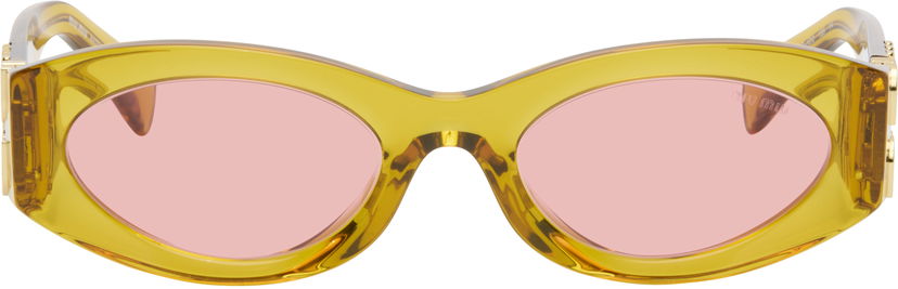 Slnečné okuliare Miu Miu Miu Glimpse Sculpted Acetate Sunglasses Žltá | 0MU 11WS 8056262097854