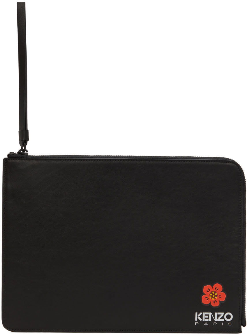 Kabelka KENZO Paris Large Crest Pouch Čierna | FC65PM402L42, 0