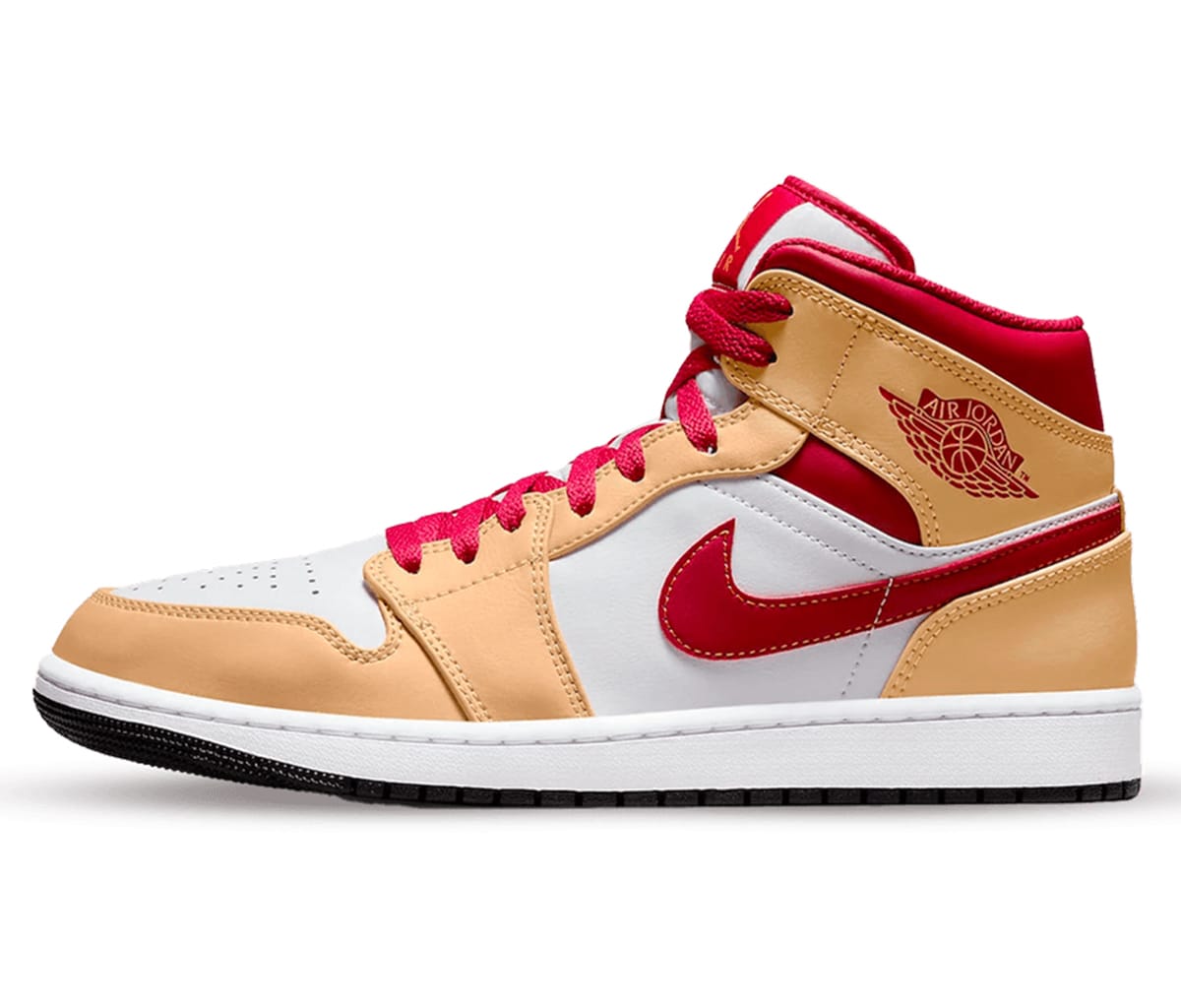 Air Jordan 1 Mid "Beige White Red"