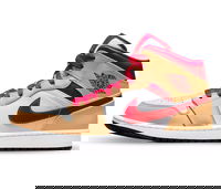 Air Jordan 1 Mid "Beige White Red"