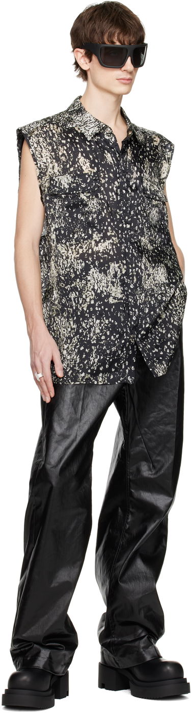 Košeľa Rick Owens Rick Owens Hollywood Jumbo Sleeveless Overshirt Čierna | RU01E5239 JP1, 3