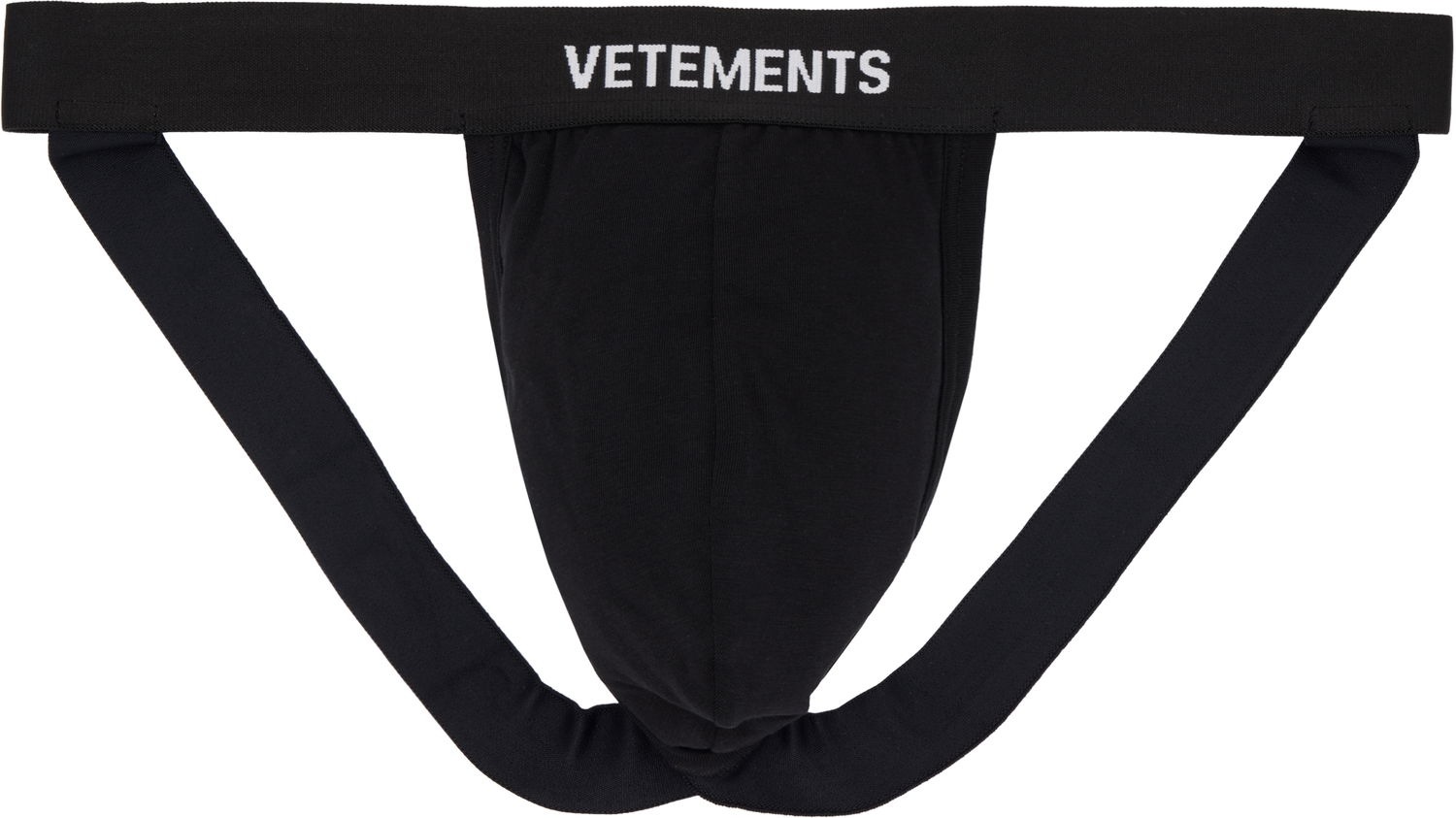 Nohavičky VETEMENTS Vetements Logo Jockstrap Čierna | MH76UN200BB, 0