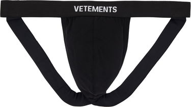 Nohavičky VETEMENTS Vetements Logo Jockstrap Čierna | MH76UN200BB, 0