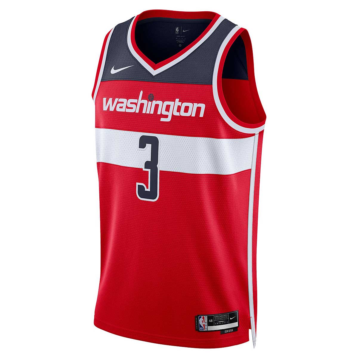 Dres Nike Dri-FIT NBA Washington Wizards Icon Edition 2022/23 Beal Bradley Swingman Jersey Červená | DN2025-659, 1