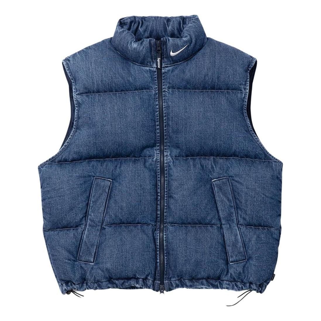 Vesta Supreme Denim Puffer Vest Modrá | SUP-SS24-163, 0