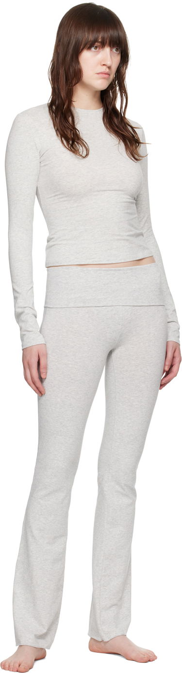 Tričko SKIMS SKIMS Jersey Long Sleeve T-Shirt Šedá | AP-TSH-0647, 3