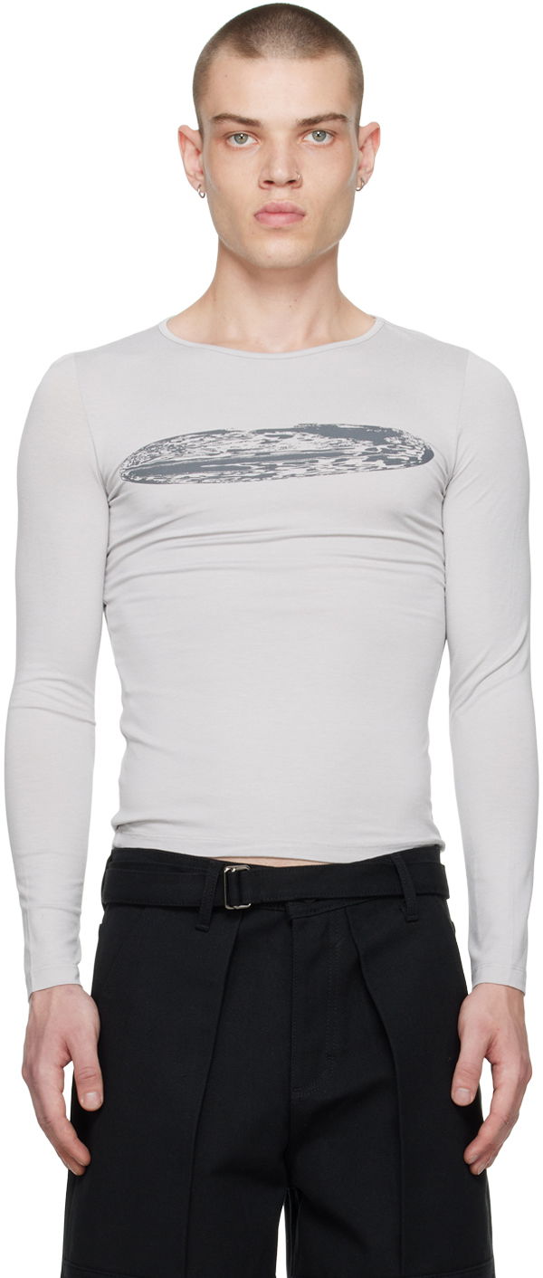 Tričko Serapis Printed Long Sleeve T-Shirt Šedá | FW22_VT_1, 0