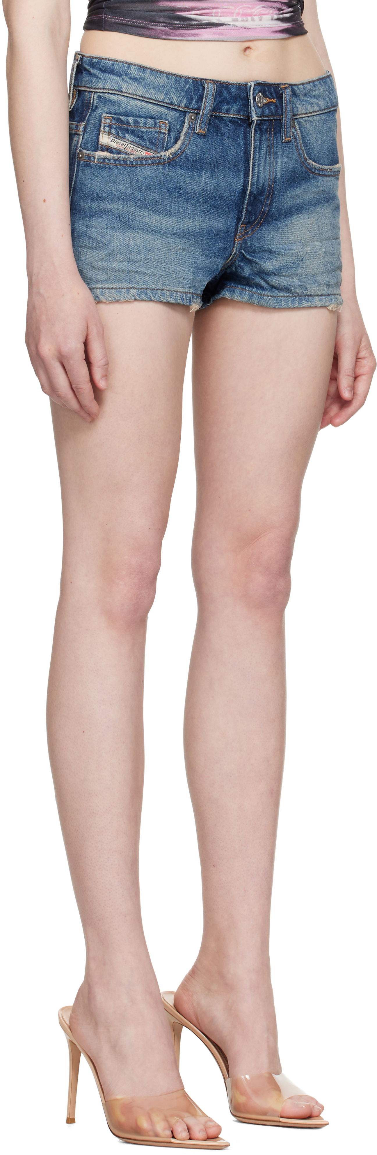 Šortky Diesel Diesel De-Yuba Denim Shorts Modrá | A12764 0GRDS, 1