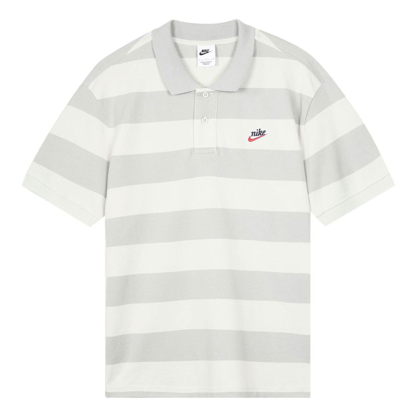 Polo tričko Nike Sportswear Heritage Stripe Polo Shirt Šedá | CU4433-028