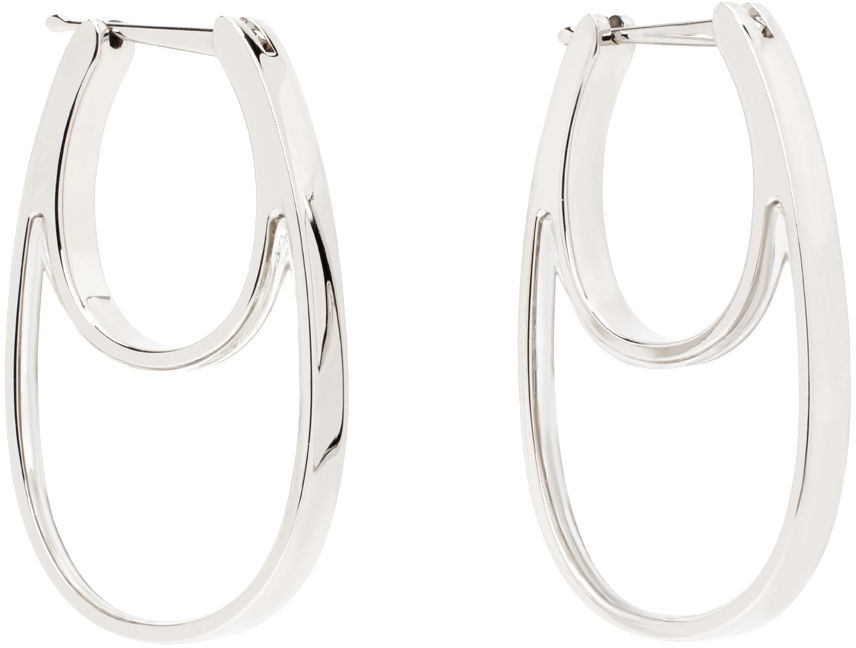 Náušnice Coperni Medium Swipe Earrings Metalická | COPBI01BISJ1007, 1