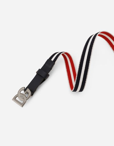 Opasok Dolce & Gabbana Dolce & Gabbana Stretch Belt with DG Logo Rôznofarebný | EC0076AS0128D600, 2