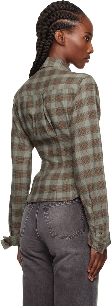Košeľa OUR LEGACY Our Legacy Envelop Plaid Shirt Zelené | W4252EI, 2