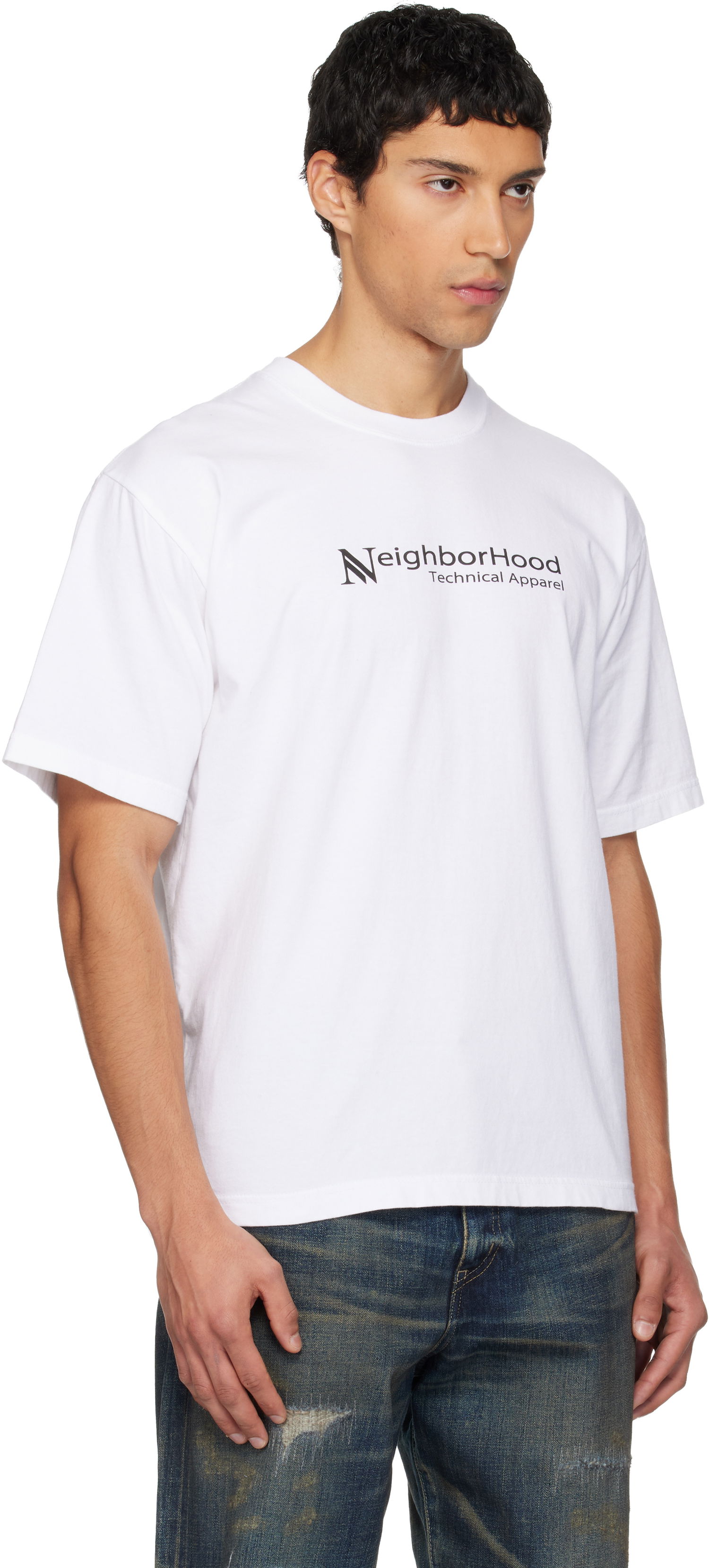 Tričko Neighborhood Technical Apparel Graphic Short Sleeve T-shirt Biela | 252PCNH-ST03, 1