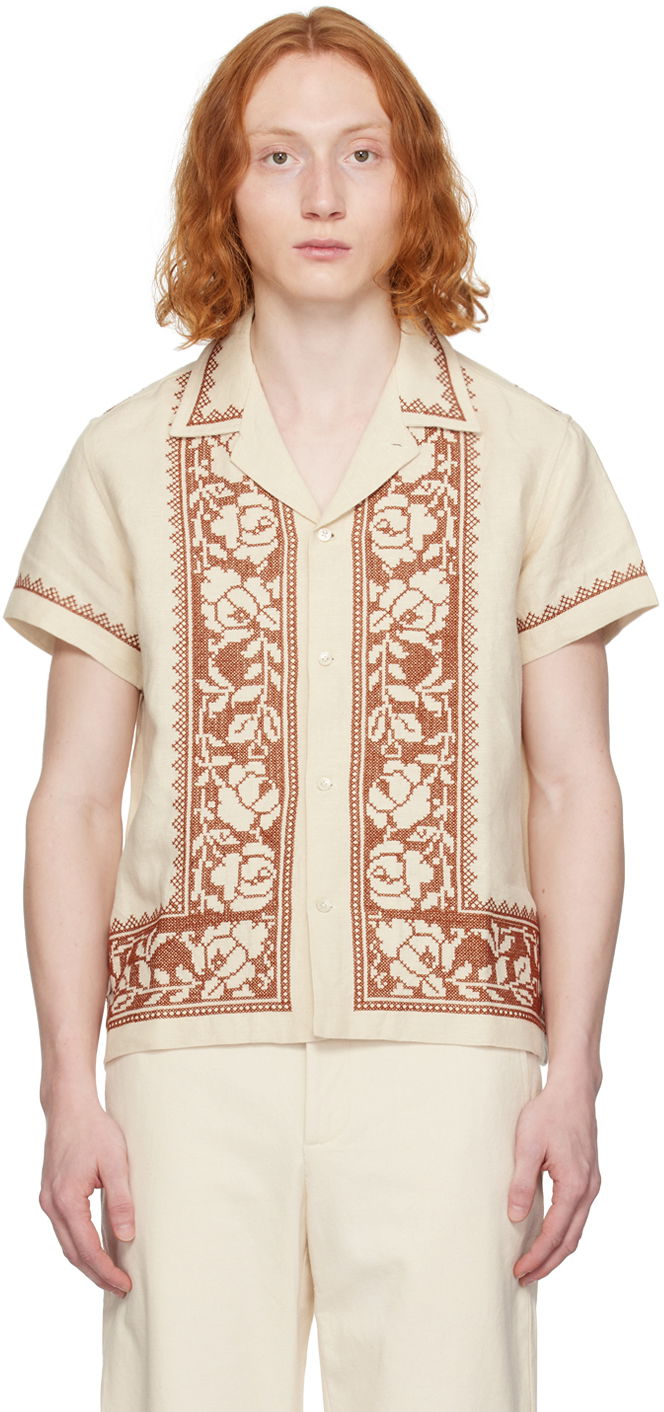 Košeľa Bode Rose Garland Shirt Béžová | MRF23SH059, 0