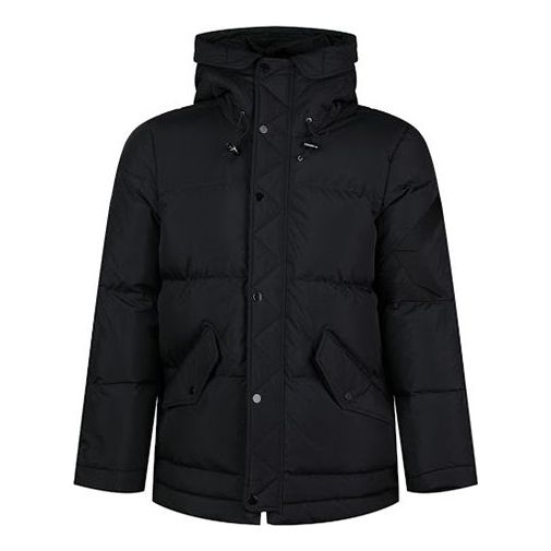 Prešívaná bunda Jordan Jordan Wings Outdoor Mid-Length Hooded Down Jacket Čierna | BQ4171-010