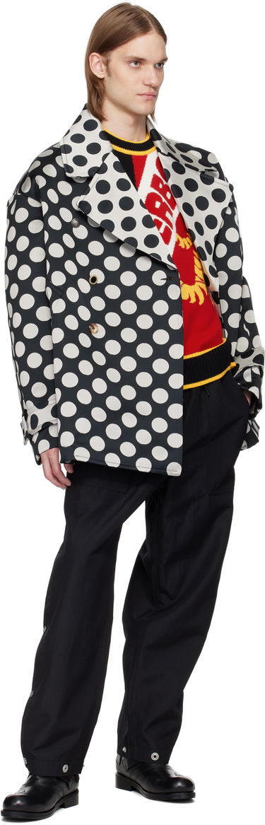 Bunda Charles Jeffrey Loverboy Charles Jeffrey LOVERBOY Oversized Polka Dot Peacoat Rôznofarebný | 54010501, 3